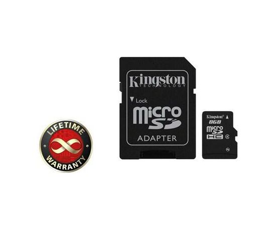 Карта памяти Kingston 8Gb microSDHC class 4 (SDC4/8GB)