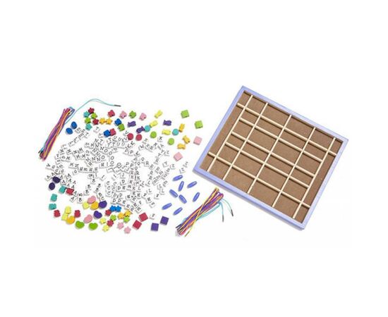 Набор для творчества Melissa&Doug Мега-набор деревянных бусин Алфавит (MD13774), изображение 2