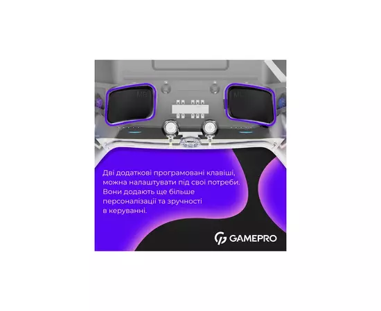 Геймпад GamePro GPS13T BT 5.3/USB/PC/iOS/Android/PS3/PS4 RGB Transparent (GPS13T), изображение 7