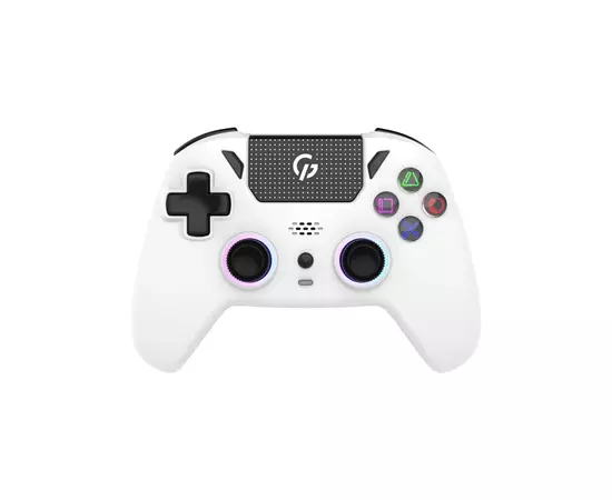 Геймпад GamePro GPS13W BT 5.3/USB/PC/iOS/Android/PS3/PS4 RGB White (GPS13W)