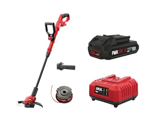 Тример садовий Skil акумуляторний безщітковий, 0241 CA, Li-Ion 20V, 2x2.5Ah (GT1E0241CA+BC1E3110A)