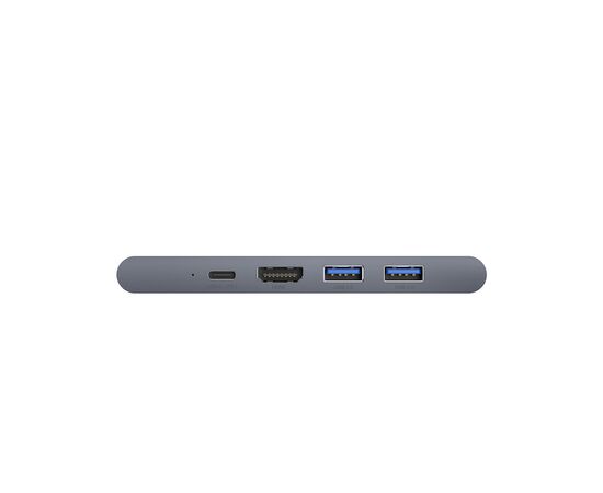 Концентратор Baseus USB-C Thunderbolt 7-in-1 2xUSB 3.0 + 1xUSB-C PD + HDMI 4K60Hz + SD/TF + 1xRJ45 1000Mbps gray (CAHUB-L0G), изображение 3