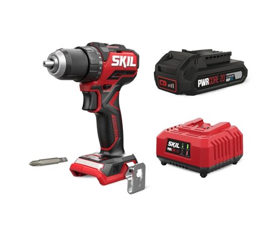 Шуруповерт Skil 3065 CA Compact Li-Ion 20V, безщеточное ударное, 2.0Ah, зарядное устройство (DD1E3065CA+BC1E3136A)