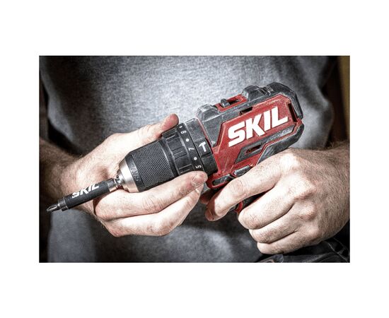 Шуруповерт Skil 3075 CA Compact Li-Ion 20V, безщеточное ударное, 2.0Ah, зарядное устройство (CD1E3075CA+BC1E3136A), изображение 11