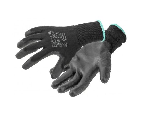 Защитные перчатки Hoegert JAGST HT5K756-10 с полиуретановым покрытием черные, 10 (HT5K756-10)