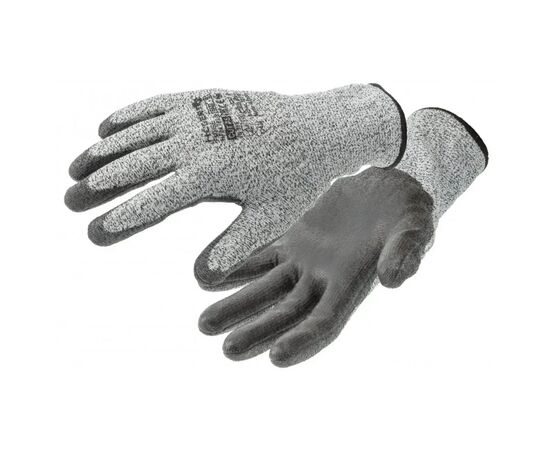 Защитные перчатки Hoegert FUHSE HT5K763-11 противопорезные с полиуретановым покрытием светло-серые, 11 (HT5K763-11)