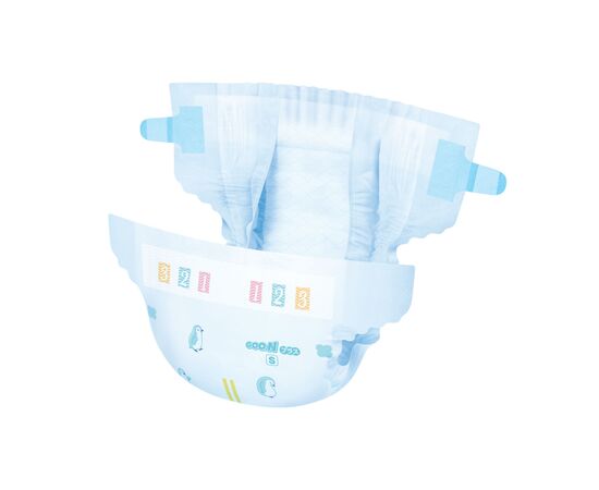 Подгузники GOO.N Plus 4-8 кг Розмір S, на ліпучках 62 шт (21001496), изображение 4