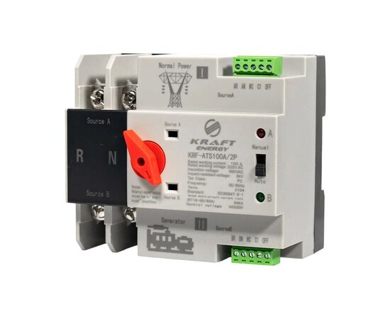 Автоматический выключатель Kraft Energy KRF-ATS100A/2p