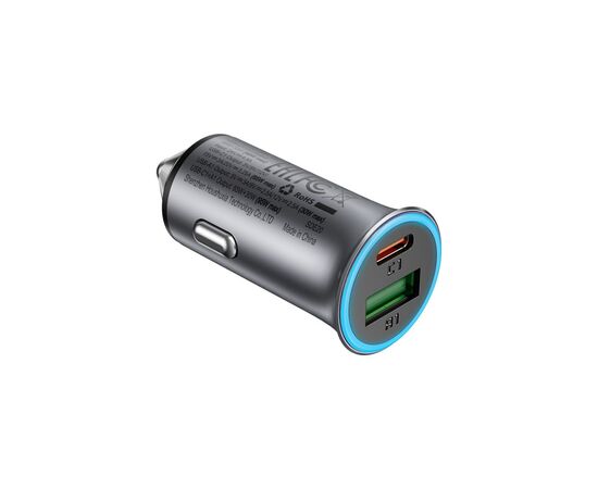 Зарядное устройство Acefast 1xUSB-C + 1xUSB 95W car adapter B16 black (6974316284970), изображение 4