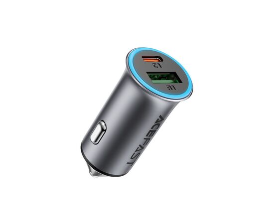 Зарядное устройство Acefast 1xUSB-C + 1xUSB 95W car adapter B16 black (6974316284970)
