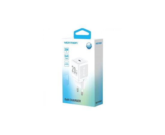 Зарядное устройство VENTION 1xUSB-C PD20W white (FEPW0-EU), изображение 3