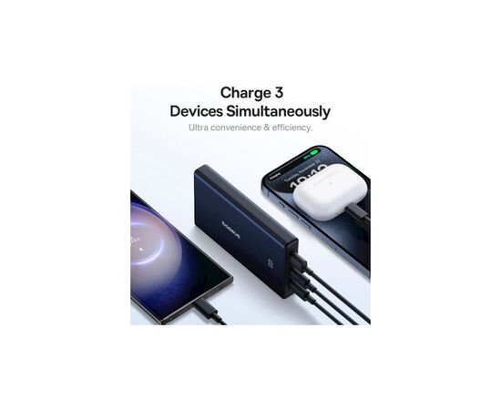 Батарея універсальна Baseus 10000mAh PicoGo 20W PD, QC, USB-A, 2*USB-C, Black (P10076801123-00), зображення 9