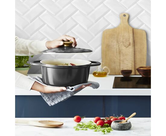 Кастрюля Tefal Air, з кришкою, 3.1л, алюміній, чорний (E2554404), изображение 5