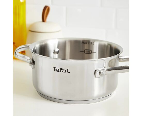 Кастрюля Tefal Minis, з кришкою,1.5 л, нержавіюча сталь, скло (H8744255), изображение 3