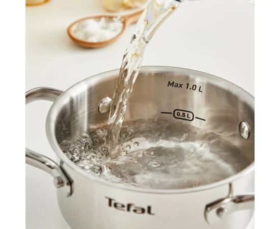 Кастрюля Tefal Minis, з кришкою,1л, нержавіюча сталь, скло (H8743155), изображение 3