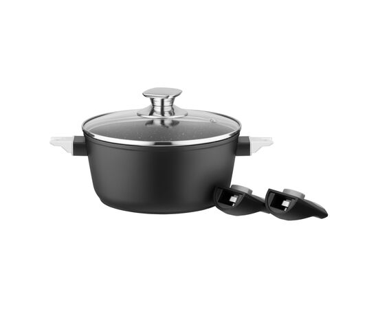 Кастрюля Ardesto Gemini Bari, 2.5л, алюміній, чорний (AR1925AC), изображение 9
