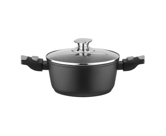Кастрюля Ardesto Gemini Bari, 2.5л, алюміній, чорний (AR1925AC)