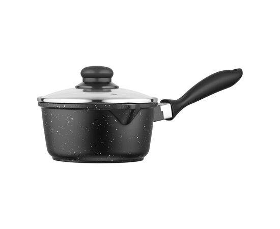 Ковш Ardesto Gemini Anzio, 1.4л, алюміній, чорний (AR2412GES), изображение 2