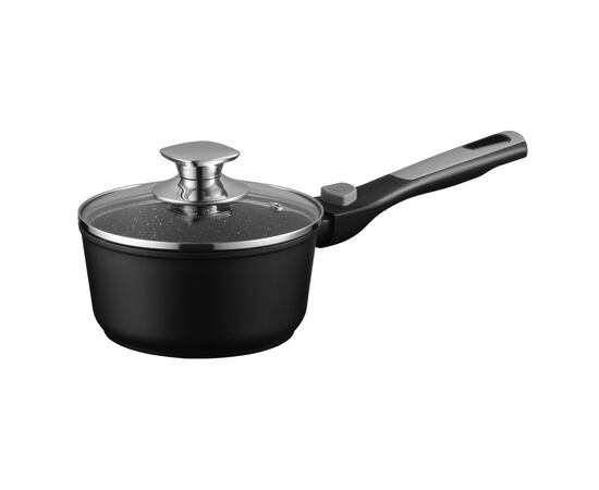 Ковш Ardesto Gemini Bari, 1.3л, алюміній, чорний (AR1913AS)