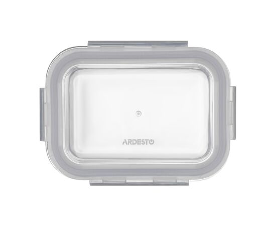 Пищевой контейнер Ardesto Gemini прямокутний, 0.38л, боросилікатне скло, прозорий (AR1240BRC), изображение 2