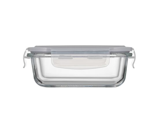 Пищевой контейнер Ardesto Gemini прямокутний, 0.38л, боросилікатне скло, прозорий (AR1240BRC), изображение 3