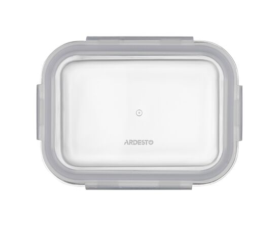 Пищевой контейнер Ardesto Gemini прямокутний, 0.66л, боросилікатне скло, прозорий (AR1260BRC), изображение 2