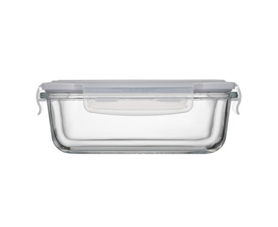 Пищевой контейнер Ardesto Gemini прямокутний, 0.66л, боросилікатне скло, прозорий (AR1260BRC), изображение 3