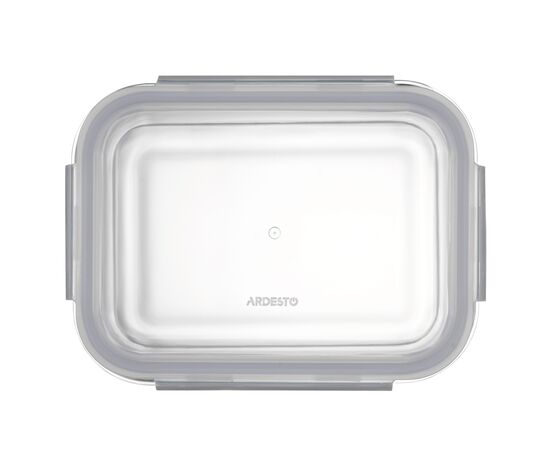 Харчовий контейнер Ardesto Gemini прямокутний, 1.06л, боросилікатне скло, прозорий (AR1210BRC), зображення 2