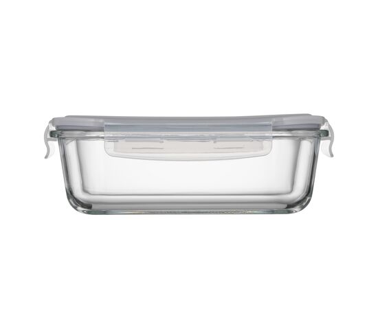 Харчовий контейнер Ardesto Gemini прямокутний, 1.06л, боросилікатне скло, прозорий (AR1210BRC), зображення 3