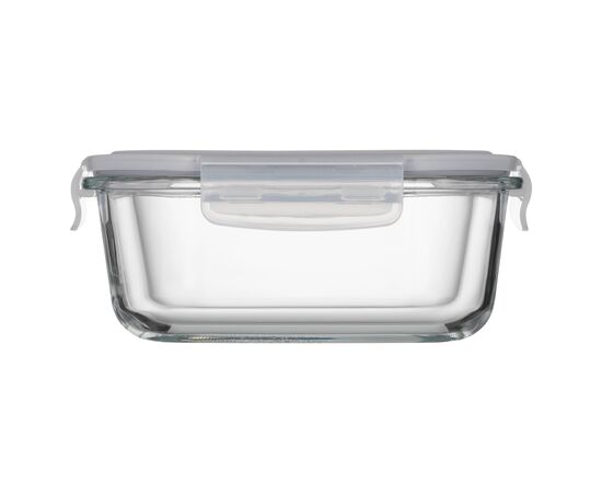 Пищевой контейнер Ardesto Gemini квадратний, 1.23л, боросилікатне скло, прозорий (AR1212BSQ), изображение 3