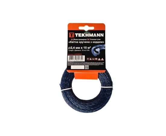 Жилка косильна Tekhmann "Квітка кручена з кордом" 2,4 мм × 15 м (41524015)