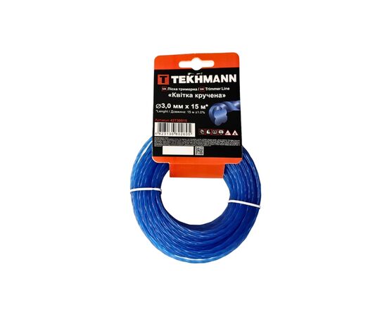 Жилка косильна Tekhmann "Квітка кручена" 3,0 мм × 15 м (42730015)