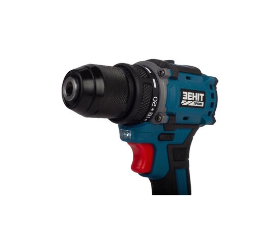 Шуруповерт Зеніт Профі ЗША-20/2 Li BL, 20V TekPower, 2x1.5Ah (854605), изображение 7