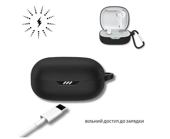 Чохол для навушників BeCover для JBL Wave Flex 2 Black (714830), зображення 3