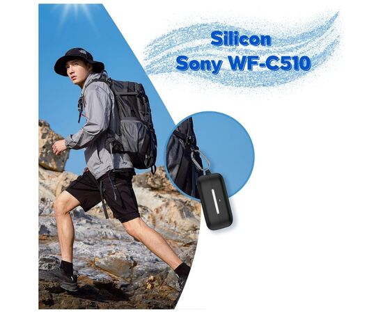 Чохол для навушників BeCover для Sony WF-C510 Black (714839), зображення 6