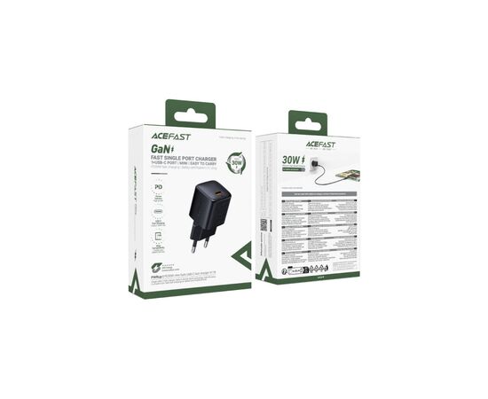 Зарядное устройство Acefast 1xUSB-C 30W GaN A118 black (6974316284994), изображение 6