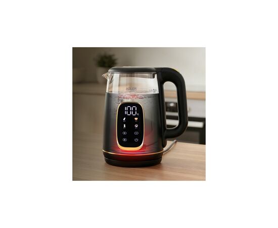 Электрочайник Adler AD 1305 black gold, изображение 9