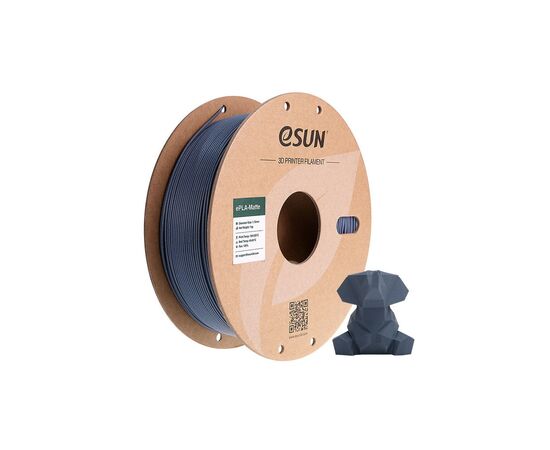 Пластик для 3D-принтера eSUN ePLA-Matte, 1,75мм, 1кг, dark gray (ePLA-Matte-P175DH1), изображение 2