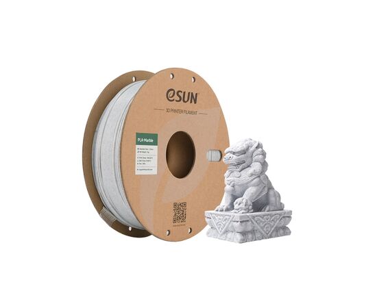Пластик для 3D-принтера eSUN PLA eMarble 1,75мм, 1кг, marble/nature (eMarble-P175N1), изображение 2