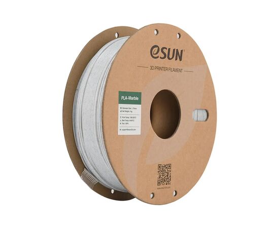 Пластик для 3D-принтера eSUN PLA eMarble 1,75мм, 1кг, marble/nature (eMarble-P175N1)