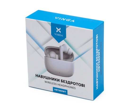 Навушники Vinga HBT060 Bluetooth White (HBT060WT), зображення 6