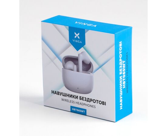 Наушники Vinga HBT065 Bluetooth White (HBT065WT), изображение 8