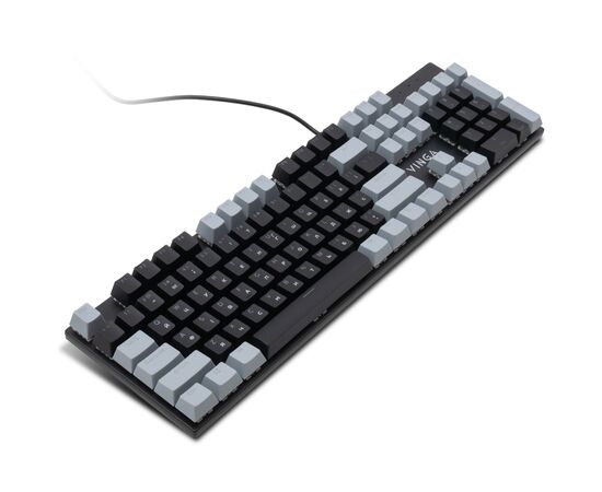 Клавіатура Vinga KBGM-090 LED Blue Switch USB Grey/Black (KBGM-090BL Grey/Black), зображення 3
