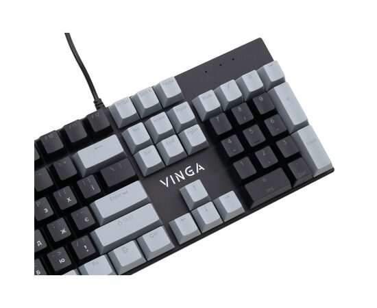 Клавиатура Vinga KBGM-090 LED Red Switch USB Grey/Black (KBGM-090R Grey/Black), изображение 6
