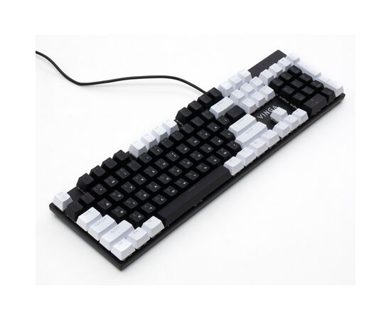Клавиатура Vinga KBGM-095 LED Brown Switch USB White/Black (KBGM-095BR White/Black), изображение 3