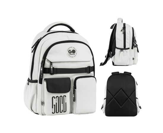 Рюкзак школьный GoPack Education 183 світло-сірий (GO26-183M-2)