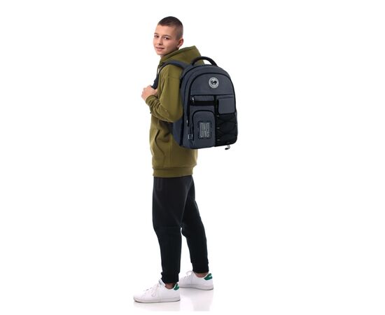 Рюкзак шкільний GoPack Education Teens 184 темно-сірий (GO26-184L-4), зображення 13