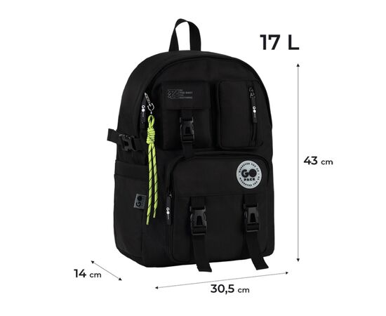 Рюкзак школьный GoPack Education Teens 2500L чорний (GO26-2500L-3), изображение 12