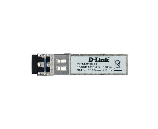 Модуль D-Link Трансивер D-Link DEM-310GT SFP, 1x1000BaseLX. SM 10км, LC (10шт/уп) (DEM-310GT/10), изображение 2