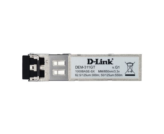 Модуль D-Link Трансивер D-Link DEM-311GT SFP, 1x1000BaseSX, MM 550м, LC (10шт/уп) (DEM-311GT/10), изображение 2